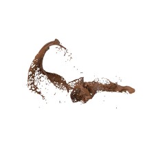 3D Illustration of a realistic chocolate Splash