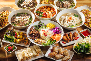 thai food collage