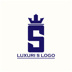 S luxury design logo vector. S letter logo business