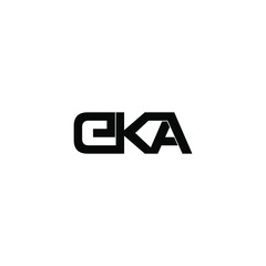 eka letter original monogram logo design