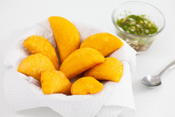 Traditional dish from el Valle del Cauca in Colombia called empanada