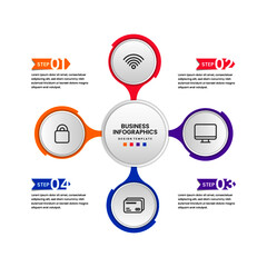 business infographic vector design template