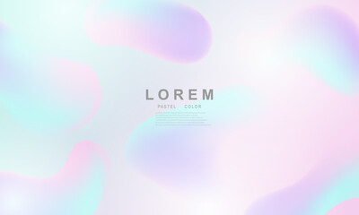 abstract modern shapes. colorful Pastel liquid. creative minimalist. postcard or brochure cover design. gradient background © HNKz
