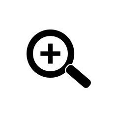 Graphic flat search icon for your design and website
