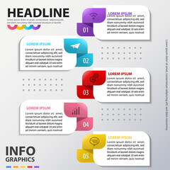 infographics template design vector illustration banner business concept processes 11