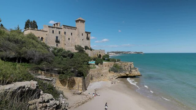 Tamarit castle and beach in spain