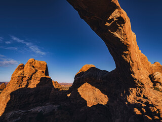 wonderful scenic view  in Arches National Park 