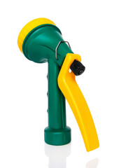 Garden Multi-functional spray gunhose sprayer on white background isolation.
