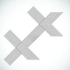 Abstract Hipster Lines Background . Vector Design .