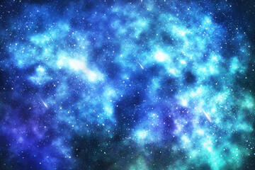 Naklejka na ściany i meble Galaxy with stars and space background. backdrop illustration 