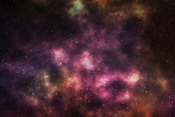 Galaxy with stars and space background. backdrop illustration	