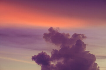 Fototapeta premium Dramatic sky sunrise in Ubud Bali