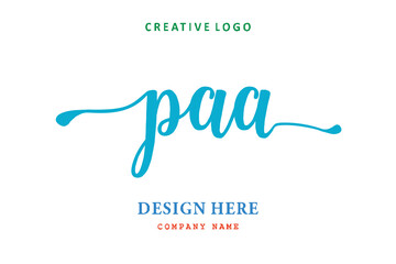 PAA lettering logo is simple, easy to understand and authoritative