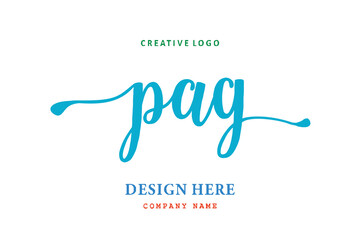 PAG lettering logo is simple, easy to understand and authoritative