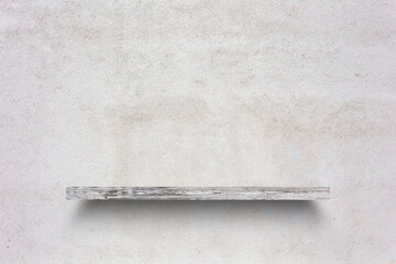 shelf on concrete wall