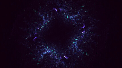 3D rendering abstract circle light background