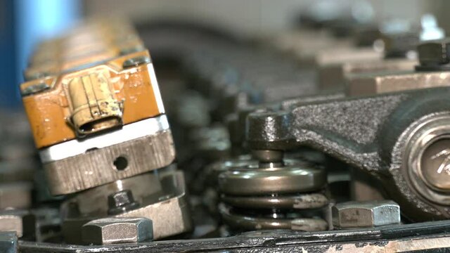 Engine in detail close up.