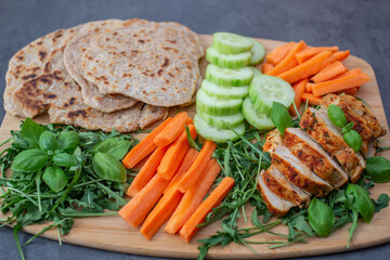 Indian naan flat bread