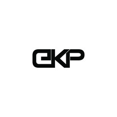 ekp letter original monogram logo design