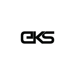 eks letter original monogram logo design