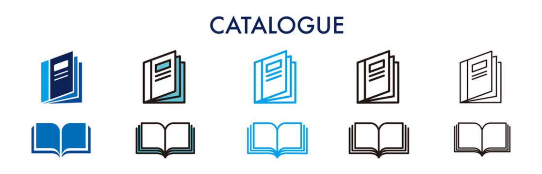 illustration of catalogue icon vector