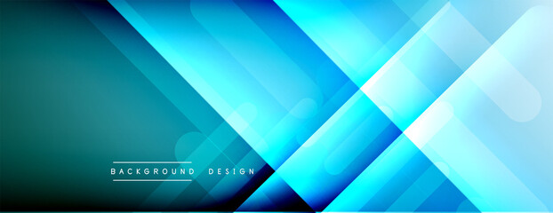Dynamic lines abstract background. 3D shadow effects and fluid gradients. Modern overlapping forms