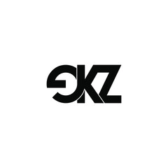 ekz letter original monogram logo design
