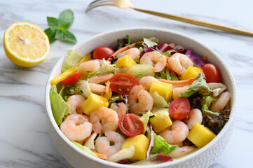 The Fresh Mango Shrimp Salad