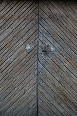 Old Wooden Garage Doors. Beautiful Rustic Gates