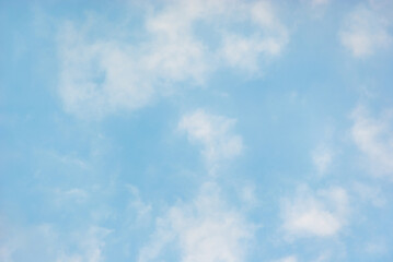 Light blue sky with white clouds background