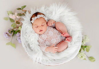 Newborn girl photoshoot