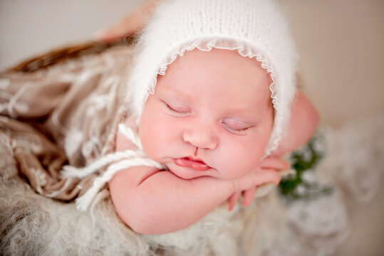 Newborn baby girl photoshoot