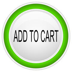Add to cart Button on white background - illustration