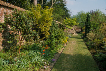 jardin floral, Chateau de Digeon, Morvillers Saint Saturnin , 80, Somme