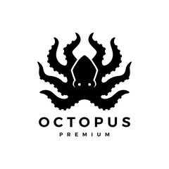 octopus kraken logo vector icon illustration