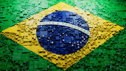 Brazilian Colors Tech Wallpaper