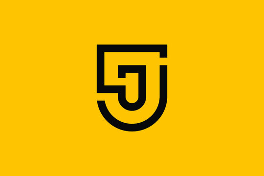 SJ logo letter design on luxury background. JS logo monogram initials letter concept. SJ icon logo design. JS elegant and Professional letter icon design on background. J S SJ JS