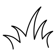Vector Grass Icon on White Background