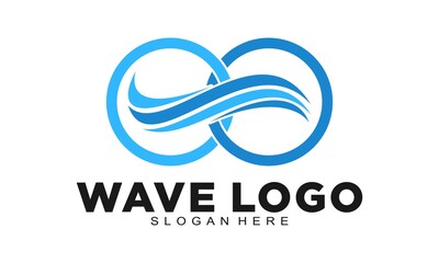 Creative wave modern logo