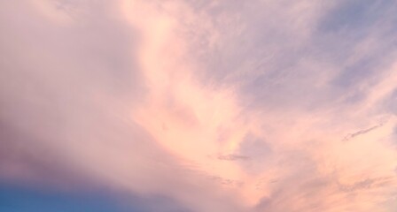 Naklejka na ściany i meble Photo of the evening sky, colorful sky.