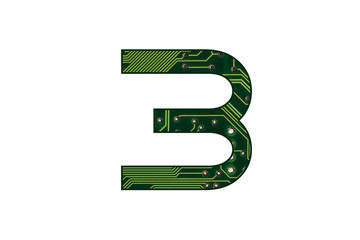 Computer board electronic number, motherboard connection alphebet, technology network uppercase, capital, isolated design element