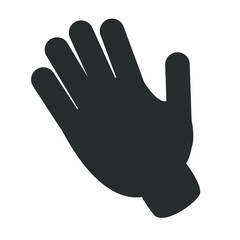 Gardening Tools-Pair Of Green Gardening Hand Gloves.Icon vector isolated on white background.