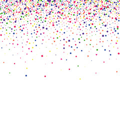 Yellow Geometric Graphic Texture. Colorful Round Isolated. Green Color Dot Background. Blue Gift Square.