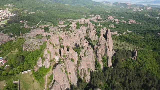 Aerial view of Belogradchik Rocks, Vidin Region, Bulgaria
