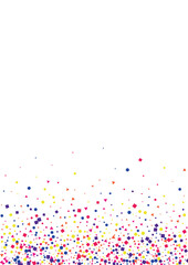 Pink Round Object Isolated. Gift Triangle Illustration. Blue Explosion Confetti Background. Red Invitation Square.