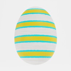 Realistic 3D Render of Easter Egg