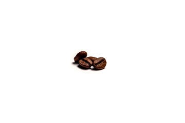 Roasted coffee beans isolated on a white background-7