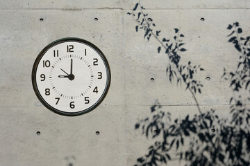 Clock on a wall