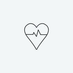 Cardiogram vector icon