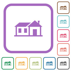 Family house simple icons